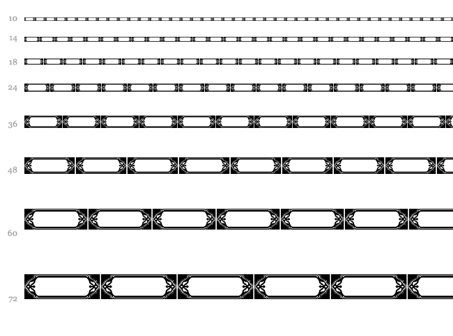 Vintage Panels 07 font waterfall